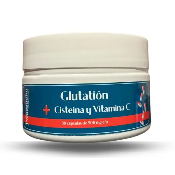 [ANTGLUCAP30] L-Glutatión + L-Cisteína + Vitamina C | Antioxidante Avanzado, Detox Celular, Anti-Edad e Inmunidad | 30 caps