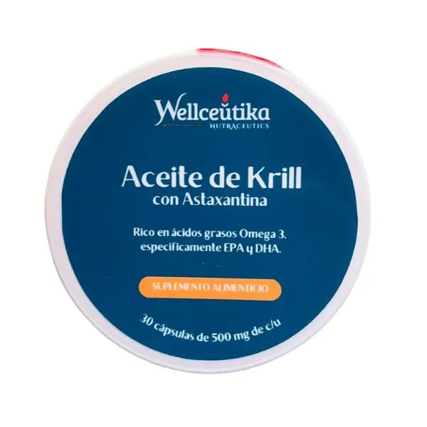 [ACEKRILLCAP30] Aceite de Krill Antártico | Omega 3 y Astaxantina | 500 mg | 30 caps