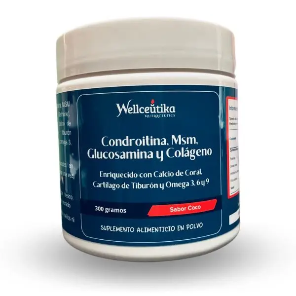 Glucosamina + Condroitina + MSM + Colágeno | Salud Articular y Cartílago | 300 g